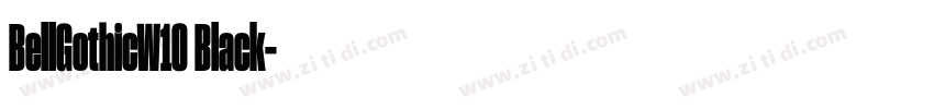BellGothicW10 Black字体转换